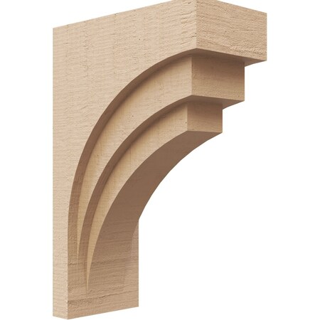 Ekena Millwork 4"W x 8"D x 12"H Classic Rockford Rough Cedar Woodgrain TimberThane Corbel, Primed Tan CORUR04X08X12ROCRCPR